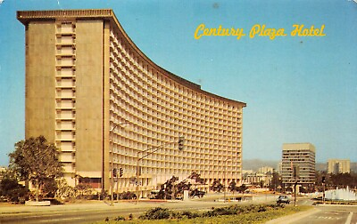 #ad Century City Beverly Hills CA California Plaza Hotel Hollywood Vtg Postcard B12 $39.95
