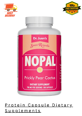 #ad Santo Remedio Nopal. Prickly Pear Cactus Dietary Supplement. 700 Mg 180 Capsule $45.00