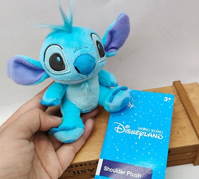 #ad Hong Kong Disney Stitch Shoulder Pal Magnet Plush toy 12cm $13.50