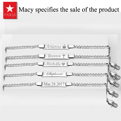 #ad Personalized GP Bracelet Silver Baby Bracelet Baby Gold Bracelet $25.99