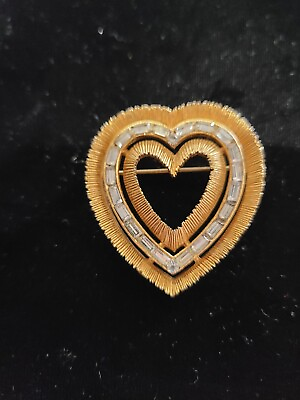 #ad Jayne Mansfield Owned amp; Worn Costume Gold Heart W Trim from her Estate WReceipt $580.00