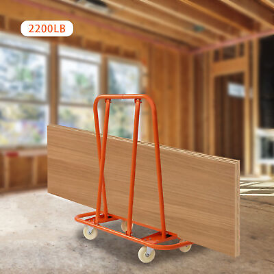 #ad Orange 2200lbs Load Capacity Professional Drywall Sheet Cart Wall Panels Trolly $111.15