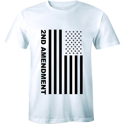 #ad Second 2nd Amendment U.s American Flag Shirt Patriotic Gun Rights Tee Men Tshirt $11.78