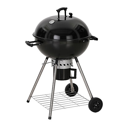 #ad Charcoal BBQ 22 Inch Kettle Grill Black Premium Outdoor Patio Backyard Camping $119.99
