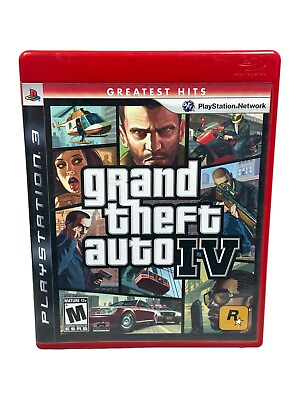 #ad Grand Theft Auto IV Sony PlayStation 3 2008 Complete w Map amp; Manual Tested $14.99