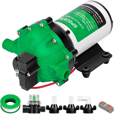 #ad Fresh Water Pump 12V DC 6.0GPM 70 PSI Self Priming Pump for Boat Marine RV Yacht $69.99