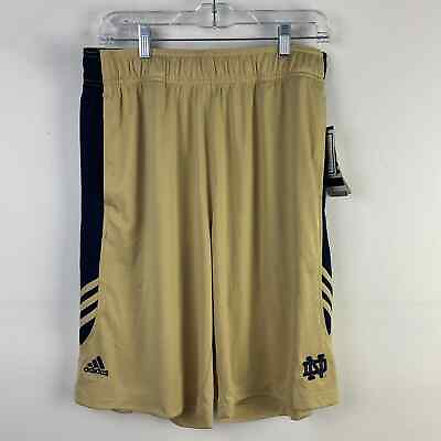 #ad NWT Adidas Gold NCAA University Of Notre Dame Basketball Shirts Mens L $35.00