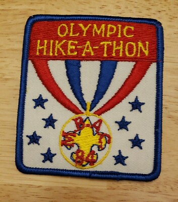 #ad 1984 MBAC Monterey Bay Area Council Boy Scout Olympic Hike A Thon Patch BSA 0350 $7.83