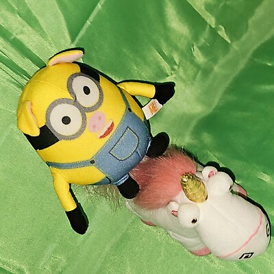 #ad Despicable Me Piggy Minion amp; Fluffy Unicorn Plush Bundle Toy Factory $13.00