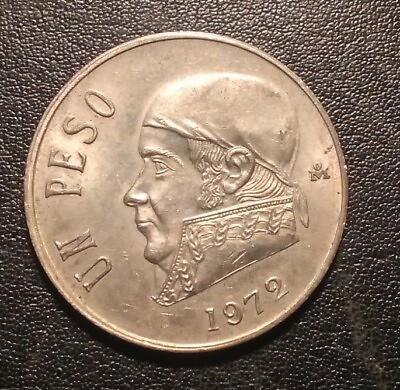 #ad 1972 Mexico One Peso Coin $2.65