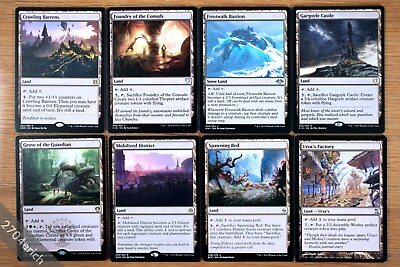 #ad Set of 8 Different Colorless Creature Lands *NM* English Magic MTG Manlands $3.99