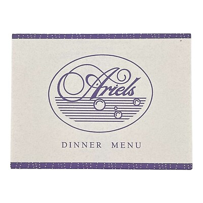 #ad Disney Ariels Menu Dinner Beach Club Resort Seafood Restaurant Paper Foldable $16.16