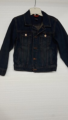 #ad Nautica Blue Denim Jean Jacket Womens Size L 8 10 $28.95