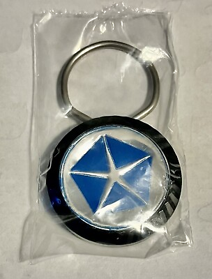 #ad Vintage Chrysler Plymouth Keychain Key Ring H.S. Witwer Co. Elverson P.A. New $9.50