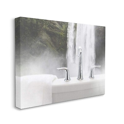 #ad Stupell Industries Waterfall Bath Time Abstract Bathroom Photograph Design b... $136.78