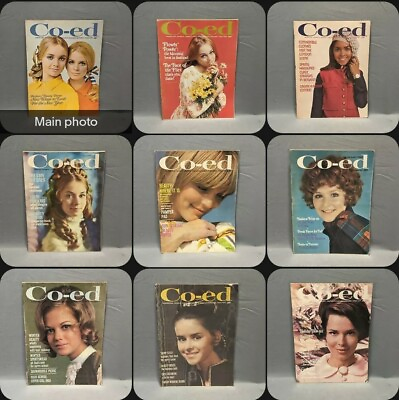 #ad Vintage Co ed Magazines 1968 Lot Of 9 See Description $89.99