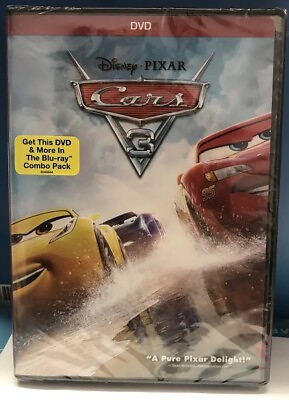 #ad 🏎️ Cars 3 New DVD Sealed See Pictures Kiel Murray Bob Peterson Mike Rich🆕 $11.99