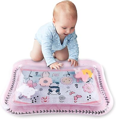#ad Tummy Time Water Play Mat For Baby Girls Inflatable Sensory Development Toy $44.99