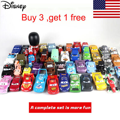 #ad Disney Pixar Cars Lot Lightning McQueen 1:55 Diecast Model Car Toys Boy Loose $8.38