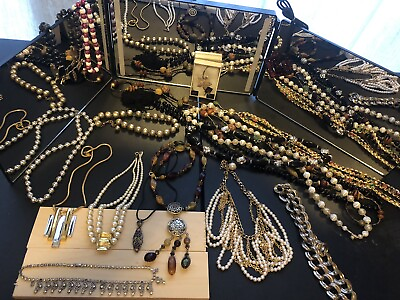 #ad Assorted Fashion Costume Jewelry Women#x27;s Necklaces Lot Of 18 $20.00