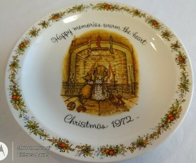 #ad Vintage 1972 Christmas Holly Hobbie Commemorative Edition Made In USA 10quot; Plate $12.99
