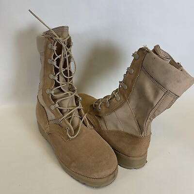 #ad Combat Army Boots Warm Weather Mens Size 4.5W Women#x27;s 6.5 Vibram Sole K43 $20.99