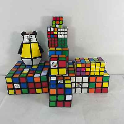 #ad Lot 21 Rubix Cubes amp; Other Assorted Educational Brainteaser Puzzle Toys Panda $85.00