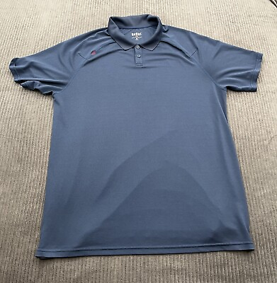 Rhone Men Polo Shirt Size XL Blue Polyester Golf Outdoors Golfing Casual. $30.00