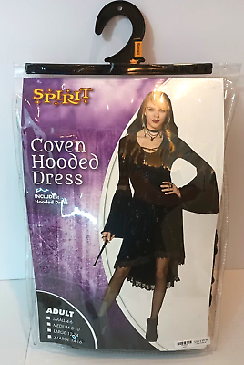 #ad Spirit Halloween Coven Hooded Witches Dress Goth Costume size Small NEW $26.39