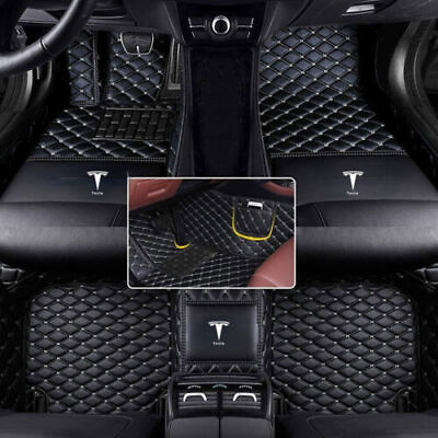 #ad For Tesla 3 S X Y 2012 2024 Car Floor Mats Waterproof Auto FloorLiner Carpets $95.99