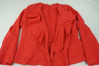#ad Choices Women XL Red Long Sleeve Cardigan Jacket Top K506 $15.00