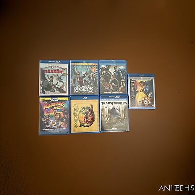 #ad Blu Ray And 3D Lovers Seven Pack Some Discs Missing. Good Stuff Is Here. Read On $120.00