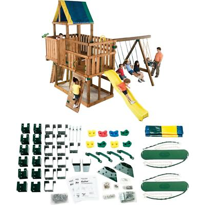 #ad swing n slide diy kodiak custom playset hardware kit swing kids not playground $175.00