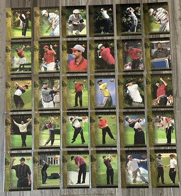 #ad 2001 Upper Deck Tiger#x27;s Tales Tiger Woods #TT1 TT30 Complete Golf Rookie RC Set $11.99