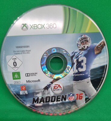 #ad Madden NFL 16 Xbox 360 Game PAL Disc Only AU $10.79