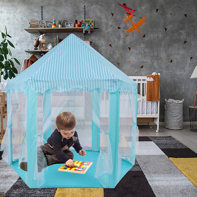 #ad Kids Tent for Girl Boy with Storage Bag Portable Kids Playhouse Indoor Outdoor $33.23