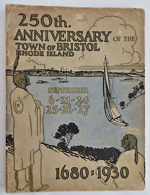 #ad Bristol Rhode Island 250th Anniversary Celebration 1930 souvenir booklet $67.50