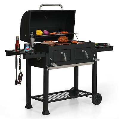 #ad Heavy Duty Oversize Charcoal Grill 794 SQ.IN. Liftable BBQ Barbecue Backyard $259.99