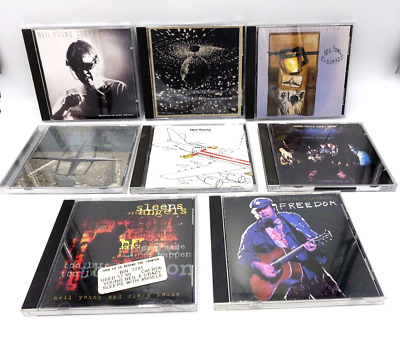 #ad Lot of 8 Neil Young CD Crosby Stills Nash Freedom Mirror Ball Crazy Horse More $26.99