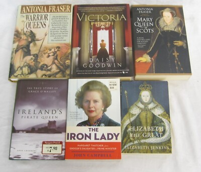 #ad Victoria Mary Queen Scots Elizabeth Grace O#x27;Malley Antonia Fraser Book Lot of 6 $29.96