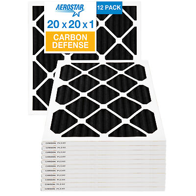 #ad 20 x 20 x 1 MERV 7 Odor Pleated Air Filter 12 Pack $137.10