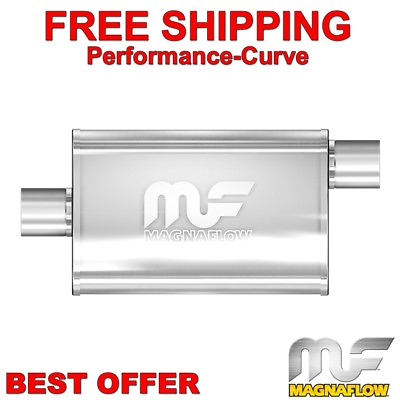 #ad 2.25 O C 5x8 Oval 18quot; Body MagnaFlow Exhaust Muffler Stainless Steel 12255 $130.00