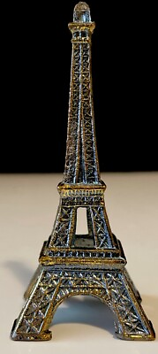 #ad Eiffel Tower Sparkling Metal Decoration Ring Holder 3.25” x 1.25” $19.99