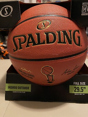 #ad #ad SPALDING NBA Finals Official Replica Adam Silver Basketball New In Box OOP RARE $199.99