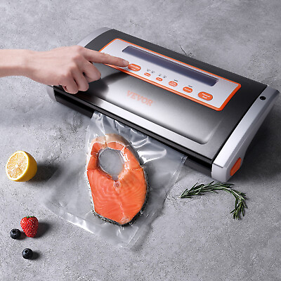 #ad VEVOR Commercial Vacuum Sealer Machine Seal a Meal Food Saver 80Kpa w Seal Bag $44.49