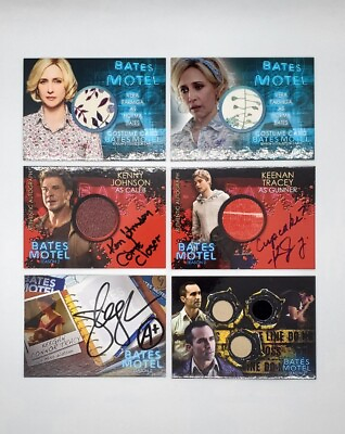 #ad 6 Card LOT ** BATES MOTEL Season 2 Breygent 2016 Autographs amp; Costumes $69.99