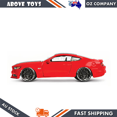 #ad 1:64 Scale 2015 Ford Mustang Gt Red Diecast Metallic Kids Car Model Replicas AU $30.19