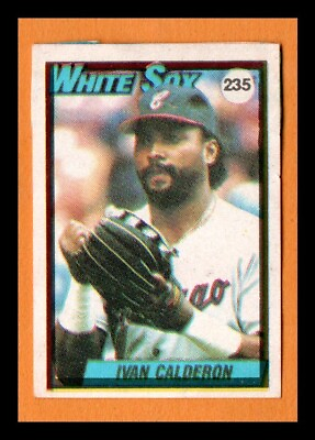 #ad Venezuela Sticker 1990 Ivan Calderon #235 Chicago White Sox VERY RARE $20.00
