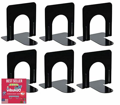 #ad Bookend Supports Business Source Black 6 Pairs Small... Free Shipping $36.57
