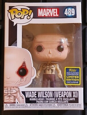 #ad 2020 Summer Convention Exclusive Funko Pop Marvel Wade Wilson Weapon XI #489 $17.99